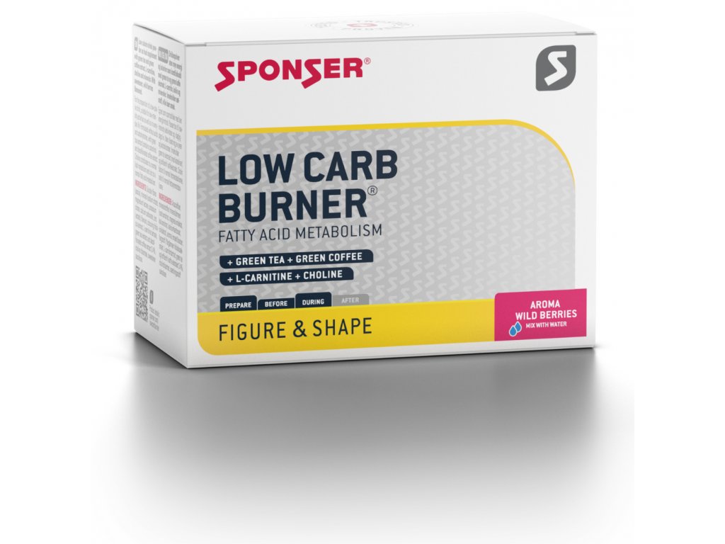 Sponser Low Carb Burner - 20x 6g Spalovač tuku (sportovní nápoj)